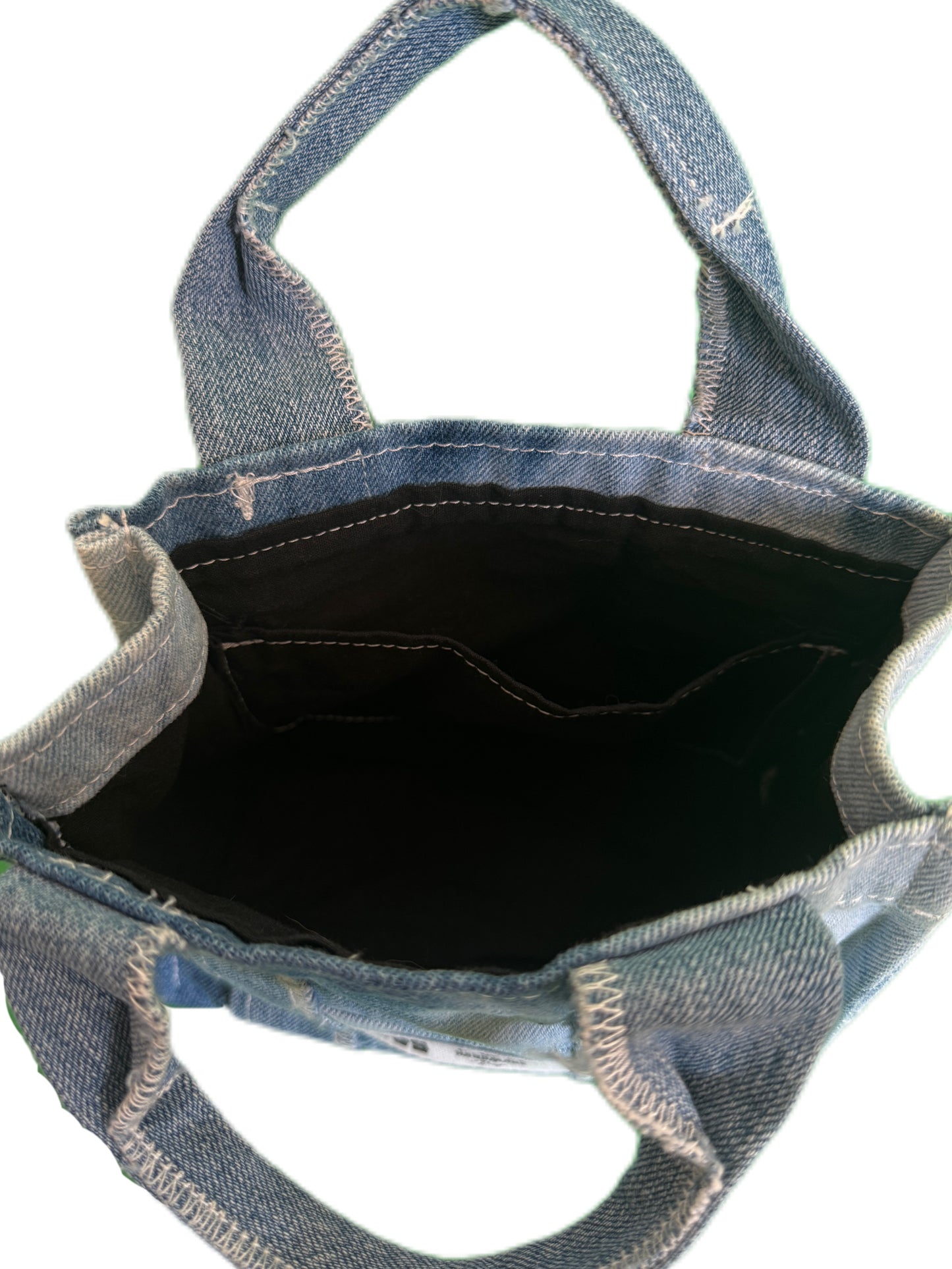 Upcycled denim tote bag