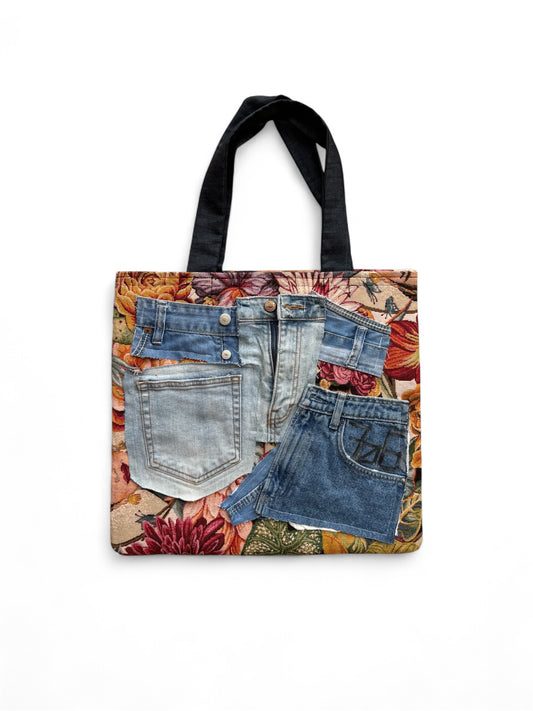 Upcycled „Frida Kahlo“ Tote Bag (M)