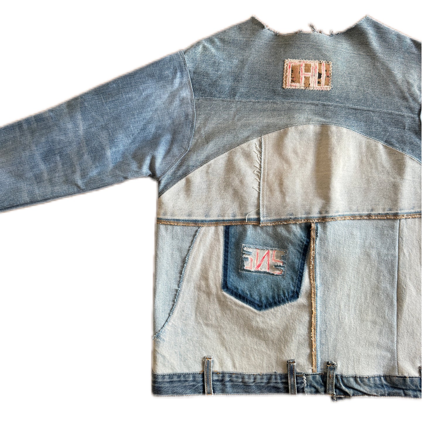 upcycled denim jacket for women