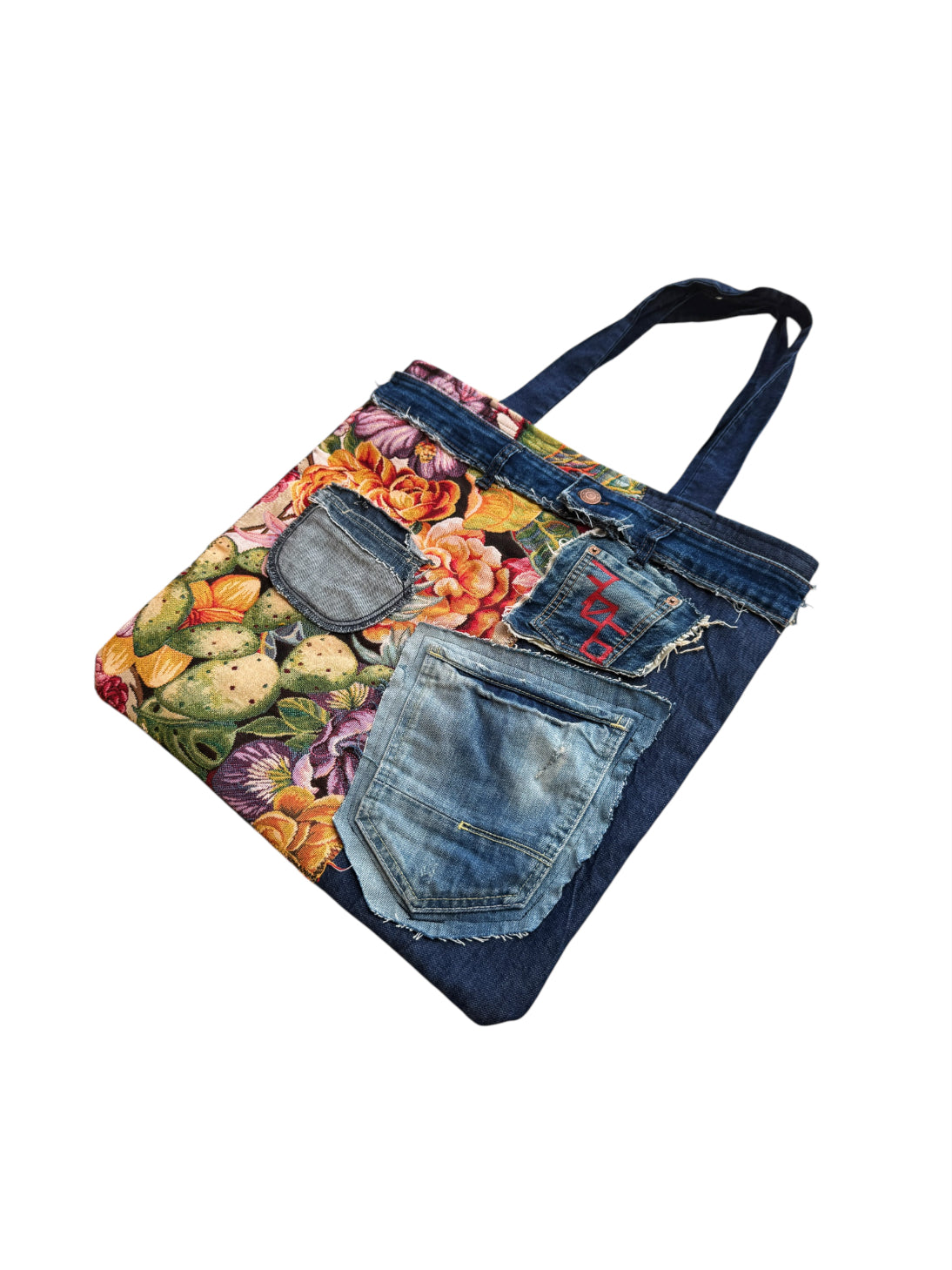 Upcycled „Frida Kahlo“ Tote Bag (L)