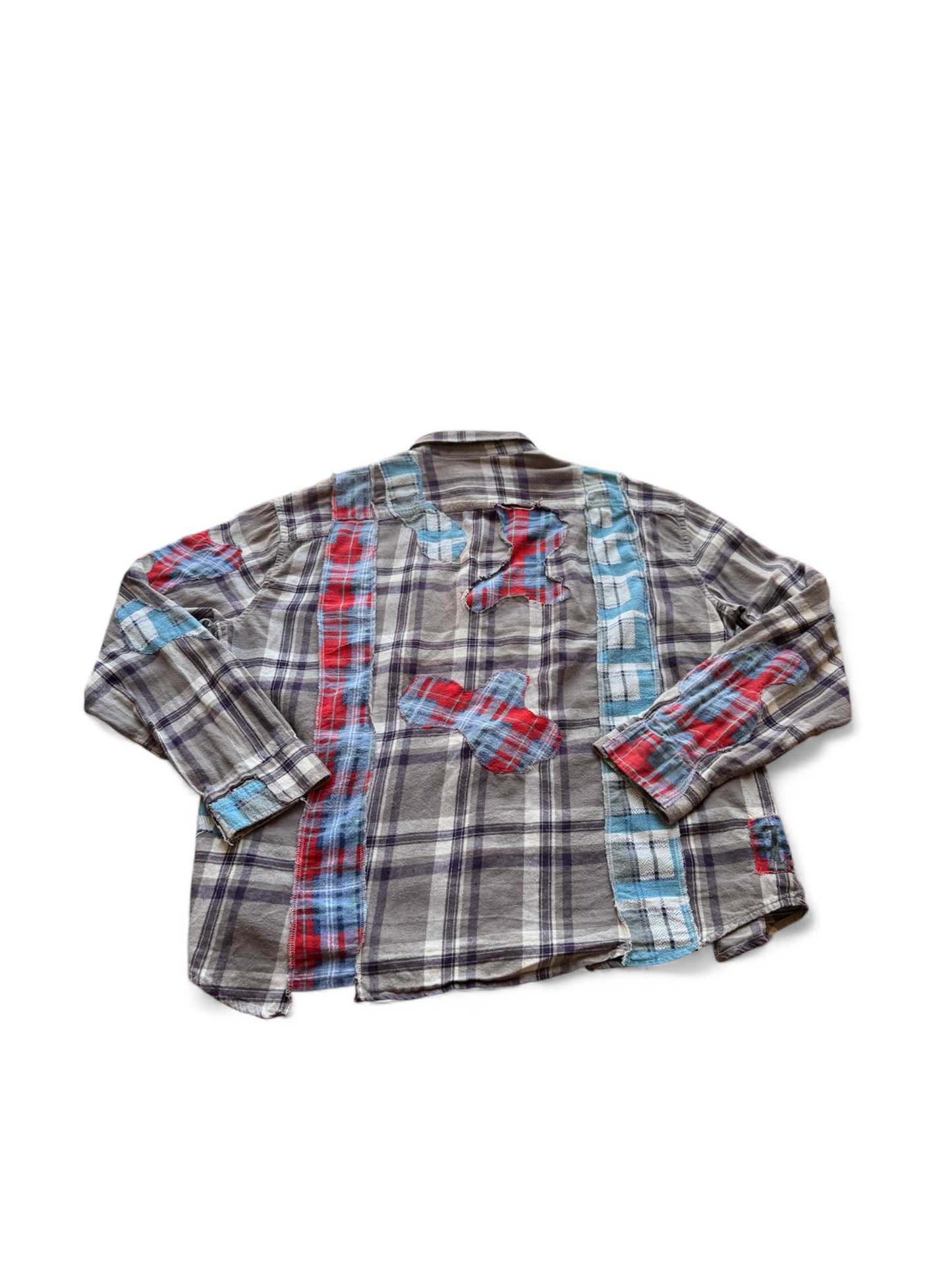Upcycled lumberjack shirt (L)