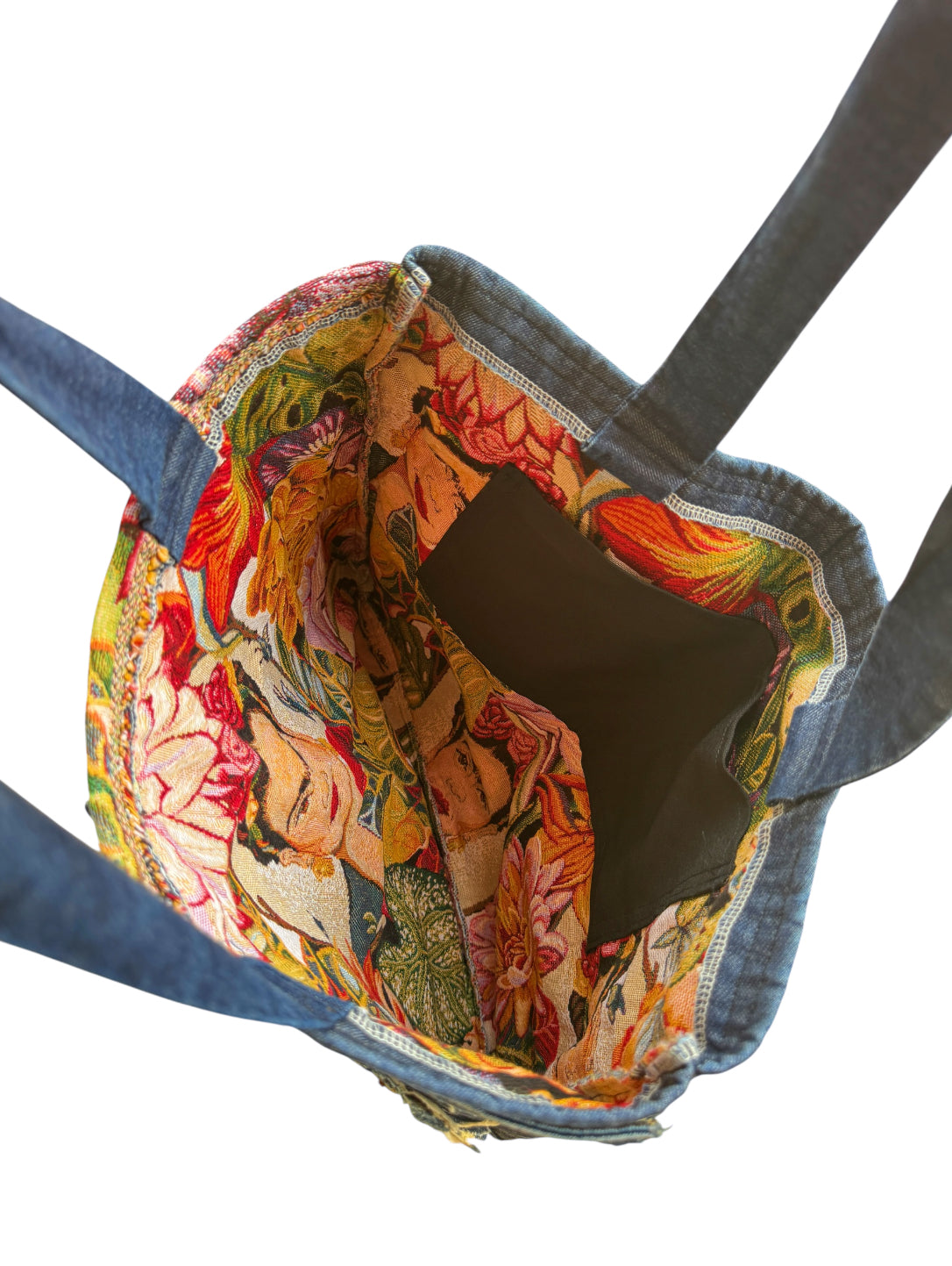 Upcycled „Frida Kahlo“ Tote Bag (L)
