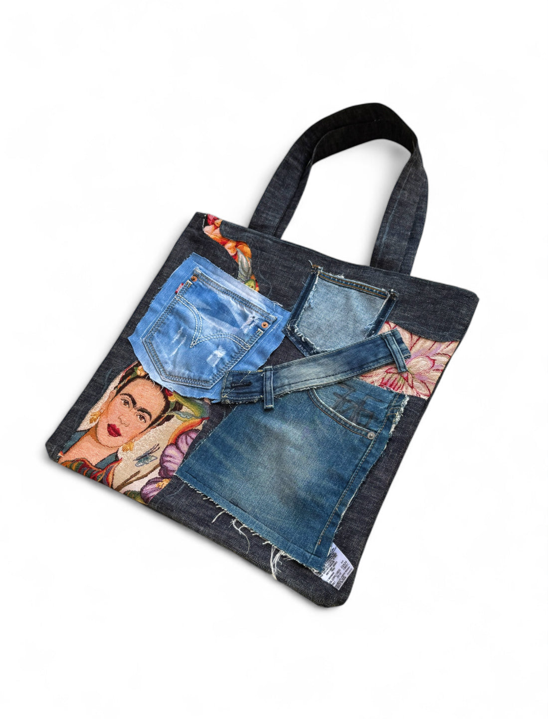Upcycled „Frida Kahlo“ Tote Bag (L)