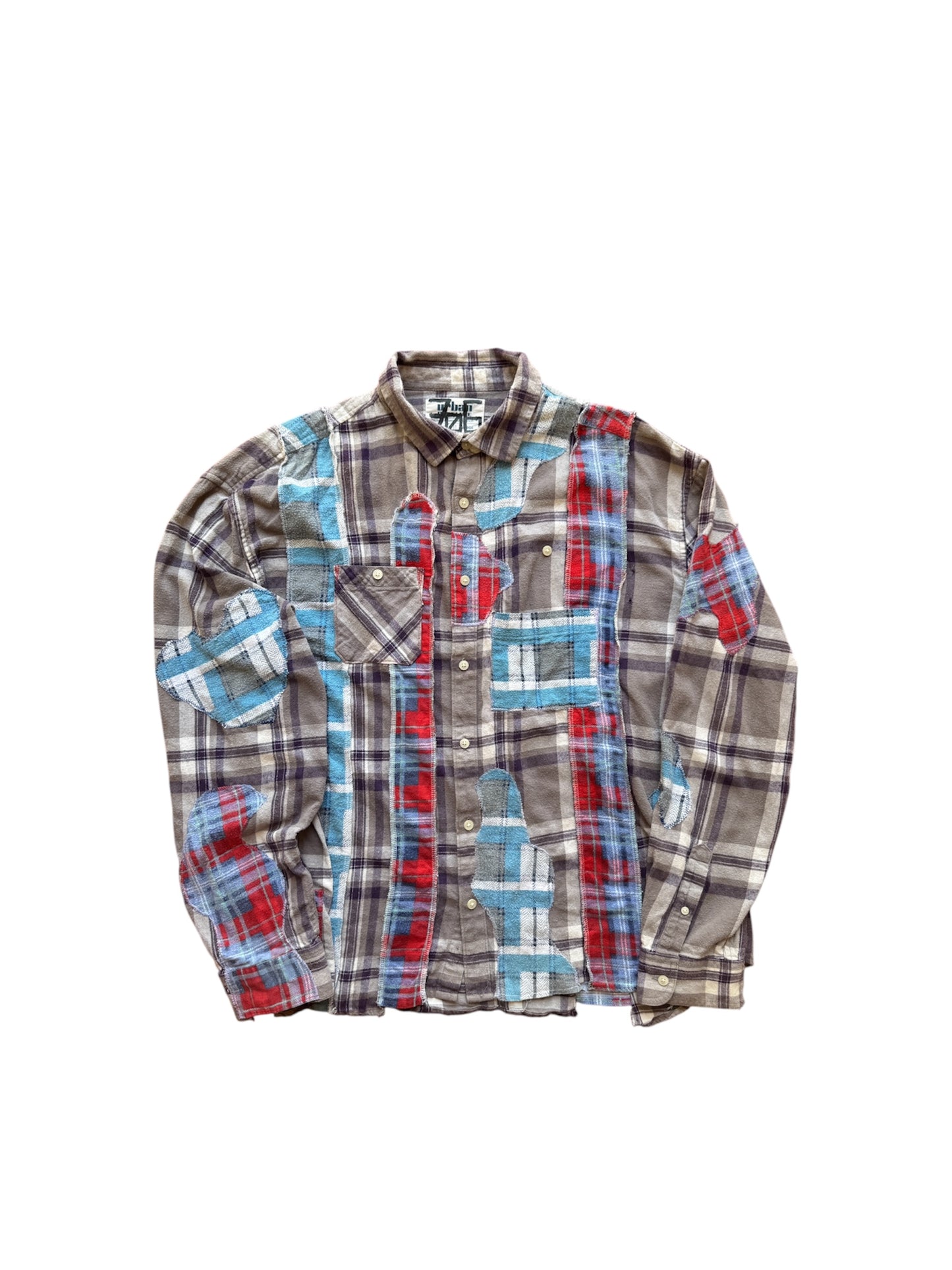 Upcycled lumberjack shirt (L)