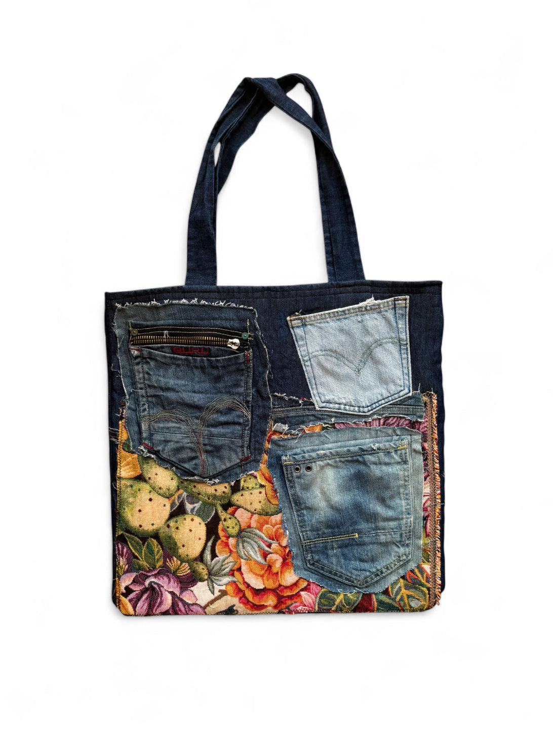 Upcycled „Frida Kahlo“ Tote Bag (L)