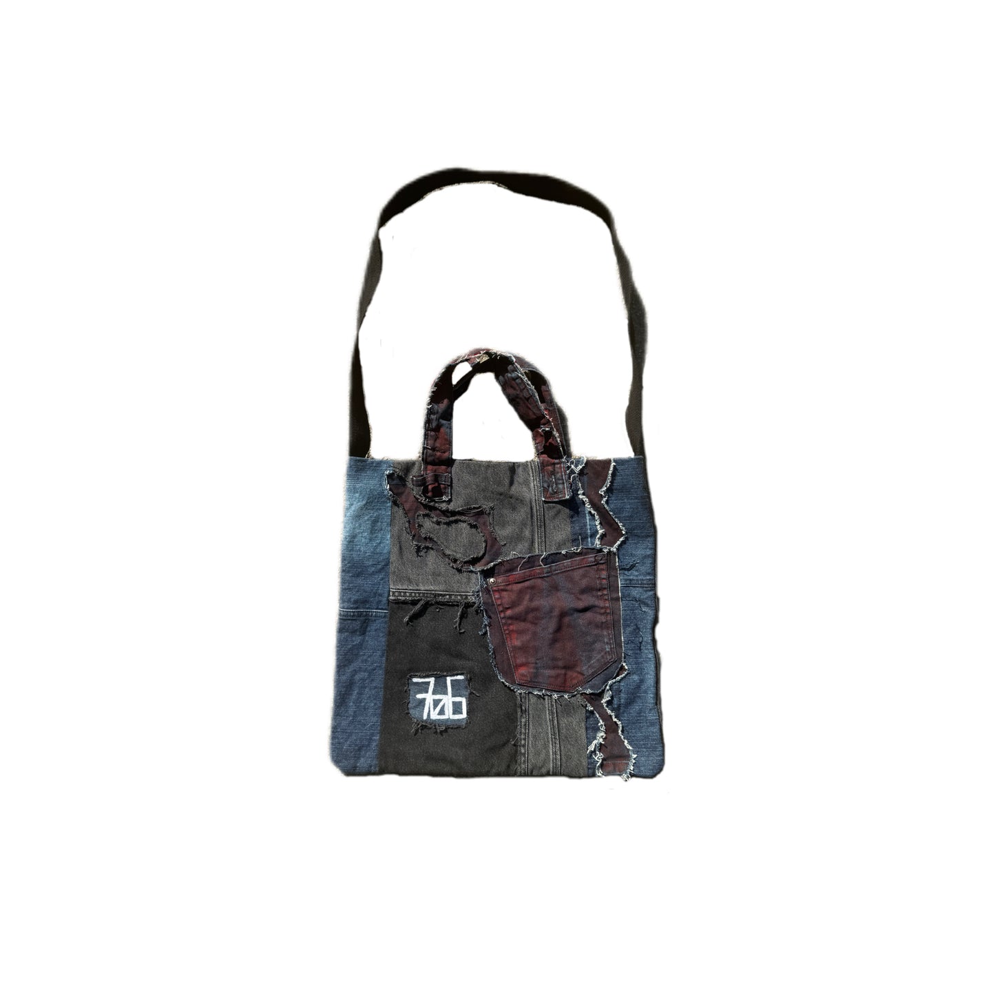 Upcycled denim tote bag