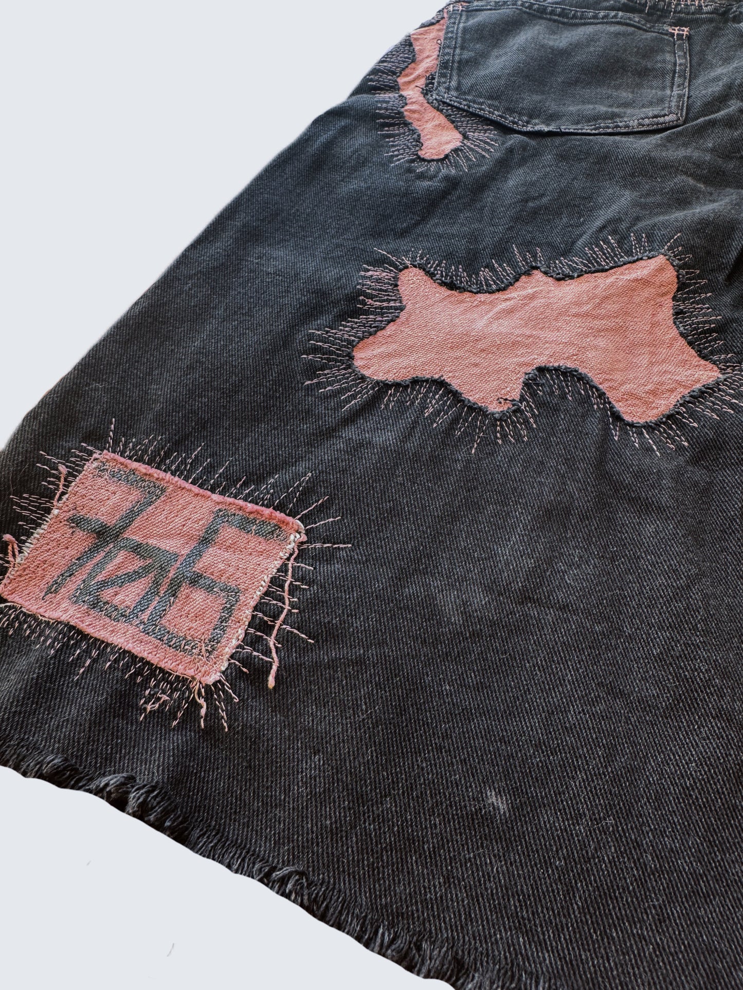 Upcycled denim shorts (W)