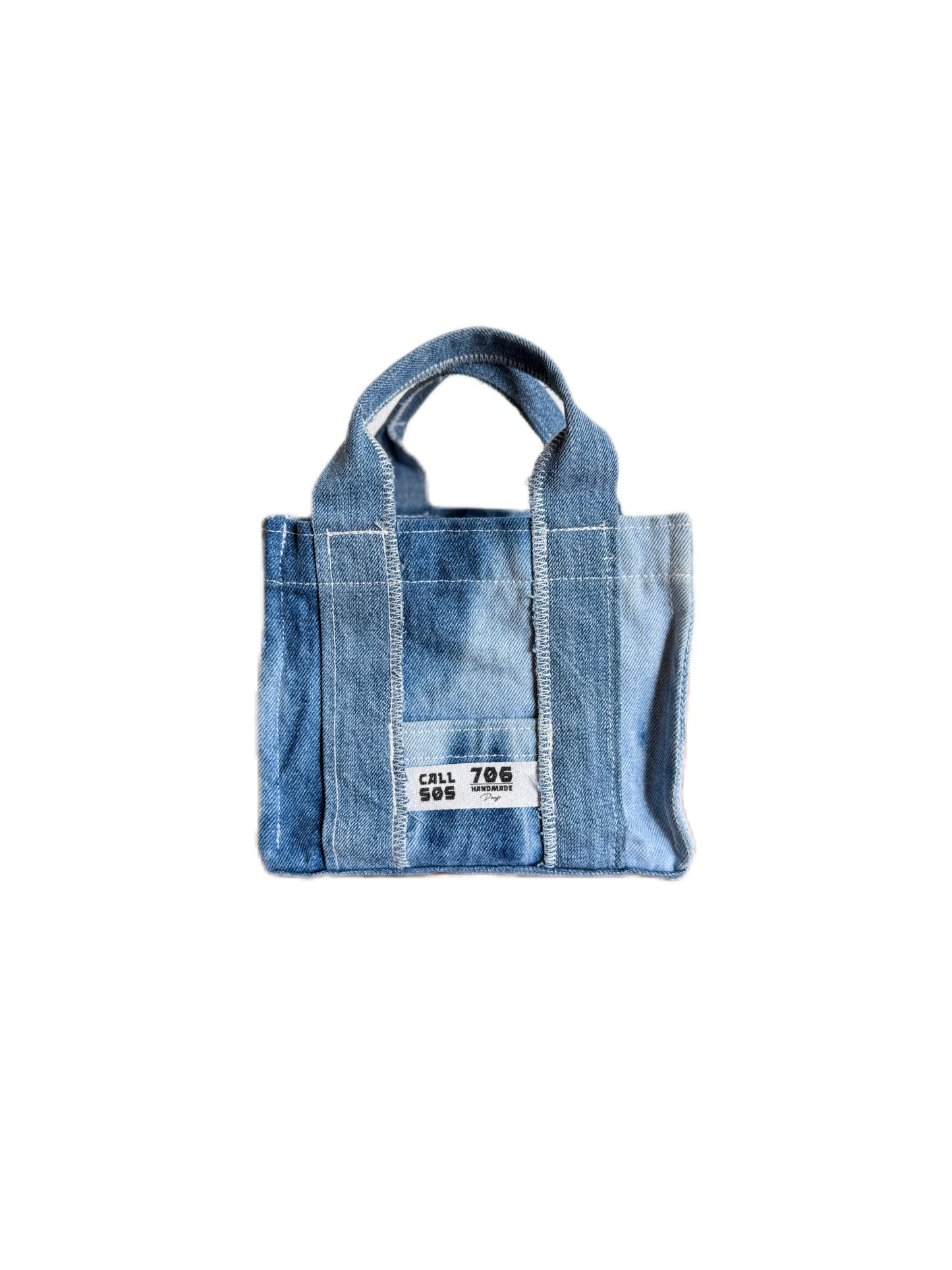 Upcycled denim tote bag